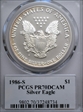 1986-S $1 Silver Eagle PR70DCAM
