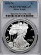 2021-W  $1 Silver Eagle - Type 1 First Day of Issue PR70DCAM