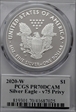 2020-W  $1 Silver Eagle - v75 Privy PR70DCAM