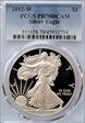 2012-W $1 Silver Eagle PR70DCAM