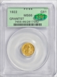 1922 G$1 Grant, Star MS66