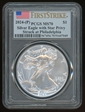 2024-(P) $1 Silver Eagle with Star Privy Struck at Philadelphia First Strike MS70
