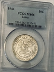 1946 50C Iowa MS66