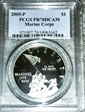 2005-P $1 Marine Corps PR70DCAM