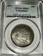 1893 50C Columbian MS64