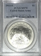 2011-S $1 United States Army MS70
