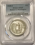 1948-S 50C Booker T. Washington MS65