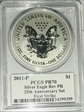 2011-P $1 Silver Eagle Rev PR 25th Anniversary Set First Strike PR70