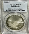 2008-P $1 Bald Eagle MS70