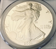2001-W $1 Silver Eagle PR70DCAM