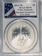 2013-W $1 5 Star Generals Marshall, Eisenhower - First Strike MS70