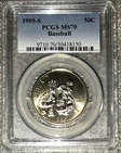 1995-S 50C Baseball MS70