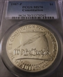 1987-P $1 Constitution MS70