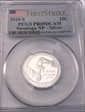 2015-S 25C Saratoga NP - Silver First Strike PR69DCAM