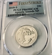2018-S 25C Apostle Islands NP First Strike PR69DCAM