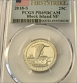 2018-S 25C Block Island NP First Strike PR69DCAM