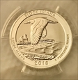 2018-S 25C Block Island NP-Silver Rev PR 50th Anniversary Set First Strike PR69