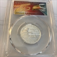 2021-S 25C Crossing the Delaware-Silver First Strike Cleveland Eagle with Sun PR70DCAM