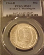 1946-D 50C Booker T. Washington MS65