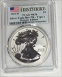 2021-W $1 Silver Eagle Rev PR - Type 1 Designer Edition - First Strike PR70