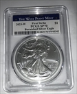 2023-W $1 Burnished Silver Eagle First Strike SP70