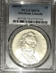 2009-P $1 Abraham Lincoln MS70