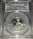 2023-S 25C Eleanor Roosevelt-Silver First Day of Issue PR70DCAM