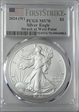 2024-(W) $1 Silver Eagle Struck at West Point First Strike MS70