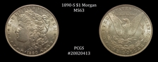 1890-S $1 MS63