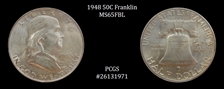 1948 50C MS65FBL