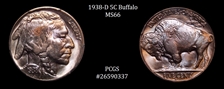 1938-D 5C Buffalo MS66