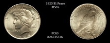 1925 $1 MS65