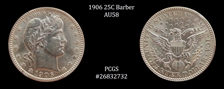 1906 25C AU58