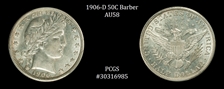 1906-D 50C AU58