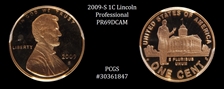 2009-S 1C Lincoln-Professional PR69DCAM