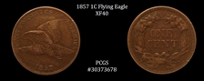 1857 1C Flying Eagle XF40