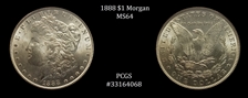 1888 $1 MS64