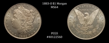 1883-O $1 MS64