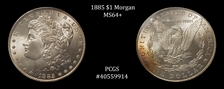 1885 $1 MS64+
