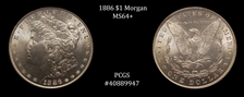 1886 $1 MS64+