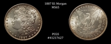 1887 $1 MS65