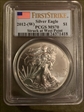 2012-(W) $1 Silver Eagle Struck at West Point First Strike MS70