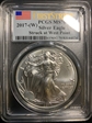 2017-(W) $1 Silver Eagle Struck at West Point First Strike MS70