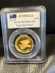 2014-P $100 Eagle High Relief Mercanti Signature Mercanti Signature PR70DCAM
