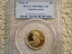 1996-W $5 Smithsonian PR70DCAM