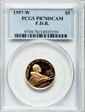 1997-W $5 F.D.R. PR70DCAM