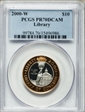 2000-W $10 Library of Congress Bimetallic PR70DCAM