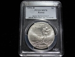 1991-D $1 Korea MS70