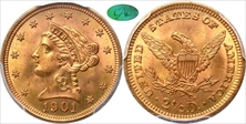 1901 $2.50 MS66