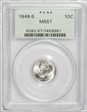 1949-S 10C MS67